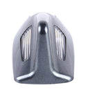 Solar Colorful Light Anti Collision Shark Fin Car Taillight LED Flash Warning Light Caution Light(Grey)