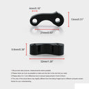OT243 2 PCS Aluminum Alloy Window Latch Hinge Pivot for 95-04 Tacoma 00-06 Tundra Rear Quarter BL