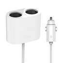Original Xiaomi ROIDMI 2 in 1 120W 10A Car Cigarette Lighter + Dual USB Port Quick Charge Car Charger(White)
