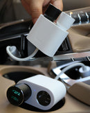 Original Xiaomi ROIDMI 2 in 1 120W 10A Car Cigarette Lighter + Dual USB Port Quick Charge Car Charger(White)