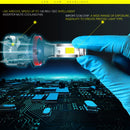 2 PCS H11 27W 3000LM 6000K Pure White COB Chips LED Headlight Bulbs Conversion Kit, DC 9-36V