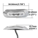 10 PCS DC 10-30V Car Truck Trailer Piranha 3-LED Side Marker Indicator Lights Bulb Lamp, Light Color: White