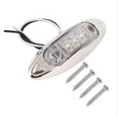 10 PCS DC 10-30V Car Truck Trailer Piranha 3-LED Side Marker Indicator Lights Bulb Lamp, Light Color: White