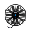 12V 80W 12 inch Car Cooling Fan High-power Modified Tank Fan Cooling Fan Powerful Auto Fan Mini Air Conditioner for Car(Black)