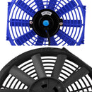12V 80W 12 inch Car Cooling Fan High-power Modified Tank Fan Cooling Fan Powerful Auto Fan Mini Air Conditioner for Car(Black)