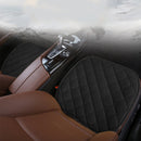 3 PCS / Set Luxurious Warm Car Seat Cover Cushion Universal Front Back Seat Covers Car Non-slip Chair Pad Warm Car Mats No Back Plush Cushion(Black)