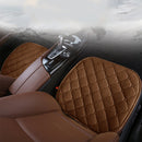 3 PCS / Set Luxurious Warm Car Seat Cover Cushion Universal Front Back Seat Covers Car Non-slip Chair Pad Warm Car Mats No Back Plush Cushion(Coffee)