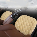 3 PCS / Set Luxurious Warm Car Seat Cover Cushion Universal Front Back Seat Covers Car Non-slip Chair Pad Warm Car Mats No Back Plush Cushion(Khaki)