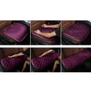 3 PCS / Set Luxurious Warm Car Seat Cover Cushion Universal Front Back Seat Covers Car Non-slip Chair Pad Warm Car Mats No Back Plush Cushion(Purple)