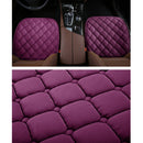 3 PCS / Set Luxurious Warm Car Seat Cover Cushion Universal Front Back Seat Covers Car Non-slip Chair Pad Warm Car Mats No Back Plush Cushion(Purple)