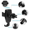 Car Air Outlet Bracket Wireless Charger Qi Standard Wireless Charger(Black)