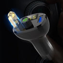 BT23 Wireless Car FM Transmitter QC 3.0 Quick Charge, Support USBx2 / Hands-free Calling(Black)