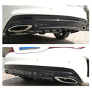 Universal Car Rear Bumper Lip Diffuser 7 Shark Fin Style Black ABS, Size: 85.3 x 79.8 x 13.4cm