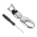 Car Metal Key Holder With Two Rings(Black)