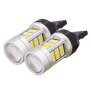 2 PCS 7440 10W 1080LM White Light 72 LED SMD 4014 Canbus Car Brake Light Tail Light Bulb, DC 12V