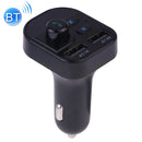 805E Dual USB Charging Bluetooth FM Transmitter MP3 Music Player Car Kit, Support Hands-Free Call & Read TF Card / U Disk Music(Black)
