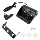 S8 8 LEDs 8W High Power Suction Cup Car Strobe Light Warning Light (White)
