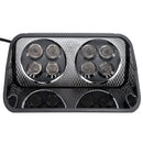 S8 8 LEDs 8W High Power Suction Cup Car Strobe Light Warning Light (Yellow)
