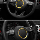 Car Aluminum Steering Wheel Decoration Ring For Audi(Gold)