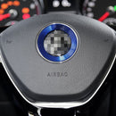 Car Aluminum Steering Wheel Decoration Ring For Volkswagen(Blue)