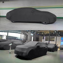 Anti-Dust Anti-UV Heat-insulating Elastic Force Cotton Car Cover for SUV, Size: XL, 5.05m~5.35m (Black)