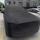 Anti-Dust Anti-UV Heat-insulating Elastic Force Cotton Car Cover for SUV, Size: XL, 5.05m~5.35m (Black)