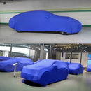 Anti-Dust Anti-UV Heat-insulating Elastic Force Cotton Car Cover for SUV, Size: XL, 5.05m~5.35m (Blue)