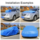 Anti-Dust Anti-UV Heat-insulating Elastic Force Cotton Car Cover for SUV, Size: XL, 5.05m~5.35m (Blue)