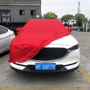 Anti-Dust Anti-UV Heat-insulating Elastic Force Cotton Car Cover for SUV, Size: XL, 5.05m~5.35m (Red)