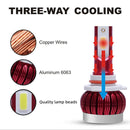 2 PCS FS35 9005 DC9-36V / 24W / 8000K / 3000LM IP68 Car / Motorcycle LED Headlight Lamps / Fog Light(Ice Blue Light)
