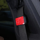 Car Seat Belts Crystal Clip Fixer Tightening Regulator (Red)