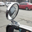 Vehicle Front Blind Area Wide-angle Adjustable Left Side Observation Mirror(Silver)