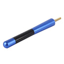 Carbon Fiber Aluminum Short Antenna Polished Universal Screws Base(Big Size)(Blue)