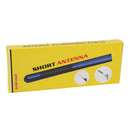 Carbon Fiber Aluminum Short Antenna Polished Universal Screws Base(Big Size)(Blue)