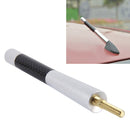 Carbon Fiber Aluminum Short Antenna Polished Universal Screws Base(Big Size)(Silver)