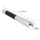 Carbon Fiber Aluminum Short Antenna Polished Universal Screws Base(Big Size)(Silver)