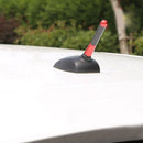 Carbon Fiber Aluminum Short Antenna Polished Universal Screws Base(Medium Size) (Red)