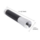 Carbon Fiber Aluminum Short Antenna Polished Universal Screws Base(Medium Size) (Silver)