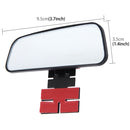 2 PCS SHUNWEI SD-2407 Adjustable Car Blind Spot Mirror Rear View Mirror Decoration With Double-sided Adhesive Rearview Mirror 360 Degree Rotate