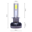 2 PCS H1 DC9-36V / 36W / 3000K / 6000LM IP68 Car / Motorcycle Mini COB LED Headlight Lamps / Fog Light(Gold Light)