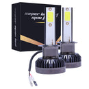 2 PCS H1 DC9-36V / 36W / 3000K / 6000LM IP68 Car / Motorcycle Mini COB LED Headlight Lamps / Fog Light(Gold Light)