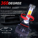 2 PCS H1 DC9-36V / 36W / 3000K / 6000LM IP68 Car / Motorcycle Mini COB LED Headlight Lamps / Fog Light(Gold Light)