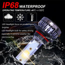 2 PCS H1 DC9-36V / 36W / 3000K / 6000LM IP68 Car / Motorcycle Mini COB LED Headlight Lamps / Fog Light(Gold Light)
