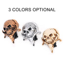 Universal Vehicle Car Creative Skull Double Heads Shaped Shifter Cover Manual Automatic Gear Shift Knob (Beige)