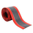 Universal Electroplate Carbon Fibre Car Door Threshold Decoration Strip Decorative Sticker, Size : 3CM x 2M (Red)