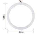 2 PCS 2.5inch 3W White Light + Yellow Light Car Angel Eyes Light, DC 12V Cable Length: 50cm