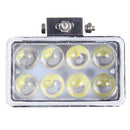 4 inch DC 9-36V 40W 3800LM 6000K IP67 Waterproof Squared Car Spotlight Fog Spot Light Foglight LED Car Bulbs with 8 LED Lights(White Light)
