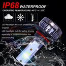 2 PCS H3 DC9-36V / 36W / 8000K / 6000LM IP68 Car / Motorcycle Mini COB LED Headlight Lamps / Fog Light(Ice Blue Light)