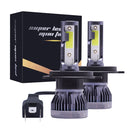 2 PCS H4 DC9-36V / 36W / 3000K / 6000LM IP68 Car / Motorcycle Mini COB LED Headlight Lamps / Fog Light(Gold Light)
