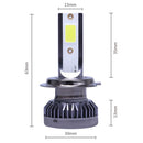2 PCS H7 DC9-36V / 36W / 8000K / 6000LM IP68 Car / Motorcycle Mini COB LED Headlight Lamps / Fog Light(Ice Blue Light)